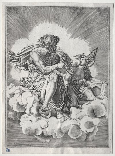 De vier evangelisten: St. Mattheüs door Unknown artist