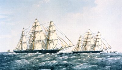 De Grote Clipper Schepen Race van 1866 tussen de 
