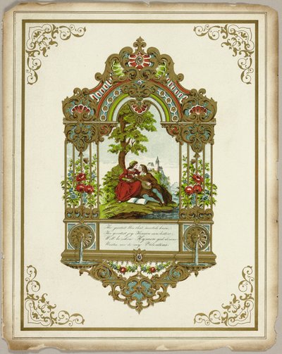 De grootste gelukzaligheid die stervelingen kennen (valentijn) door Unknown artist