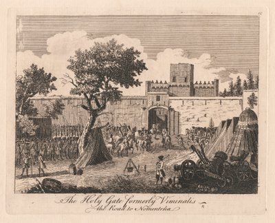De Heilige Poort voorheen Viminalis, De weg naar Nomentena door Unknown artist