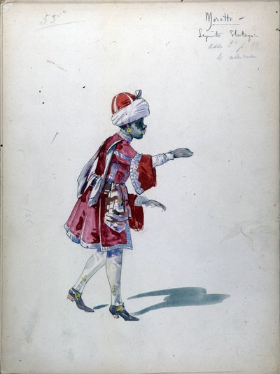 De Schoppenvrouw: Opera gecomponeerd in 1890 door Piotr of Petr Ilyich Tchaikovsky (of Tchaikowsky). door Unknown artist