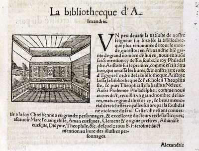De Bibliotheek van Alexandrië - in 