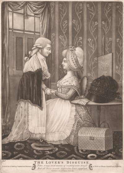De vermomming van de minnaar door Unknown artist