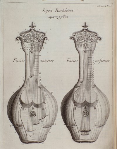 De Lyra Barberina (gravure) door Unknown artist