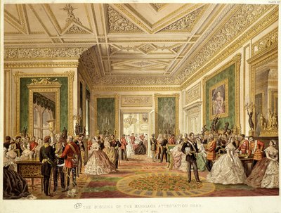Het huwelijk van prins van Wales Edward VII door Unknown artist