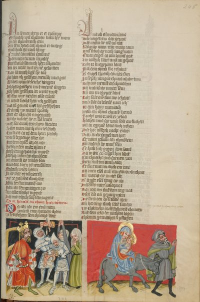 De slachting van de onschuldigen; De vlucht naar Egypte door Unknown artist