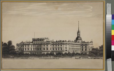 Het Michailpaleis in Sint-Petersburg door Unknown artist