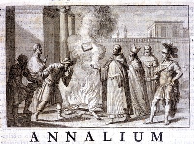 Het wonder van het vuur van Sint Dominica in "Annals of the Order of Preachers" door Thomas-Marie Mamachi, Rome door Unknown artist