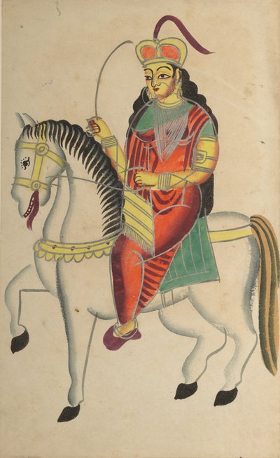 De muiterij van de heldin Rani Lakshmi Bai van Jhansi door Unknown artist