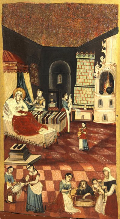 De Geboorte van de Maagd door Unknown artist