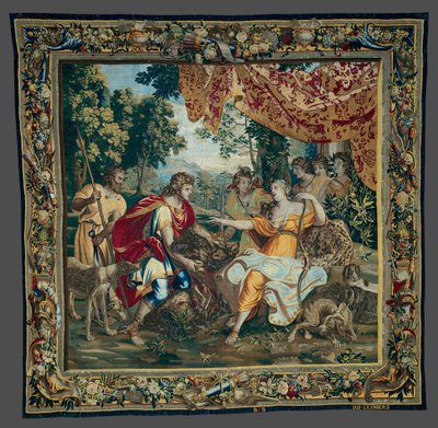 Het offeren van de berenkop, uit Het verhaal van Meleager en Atalanta door Unknown artist