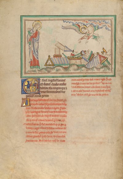 De tweede engel en Babylon vernietigd door Unknown artist