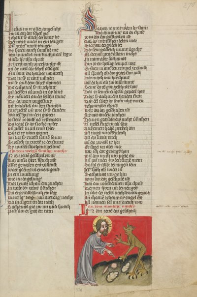 De verzoeking van Christus door Unknown artist