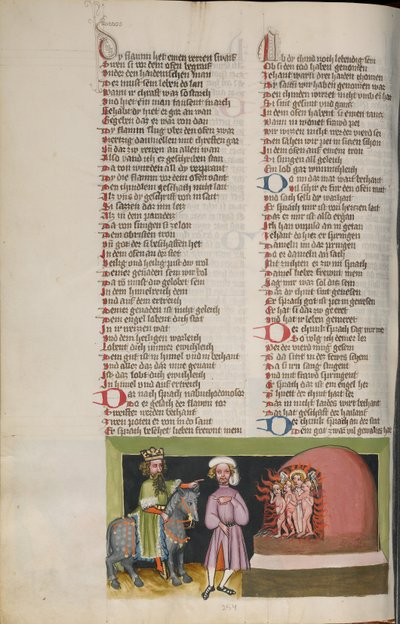 De drie jongeren in de vurige oven door Unknown artist