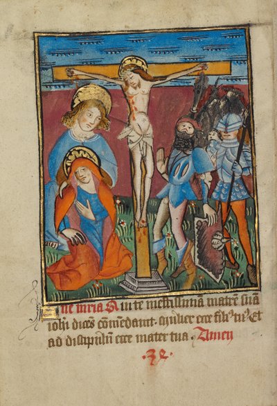 De maagd voor het kruis door Unknown artist