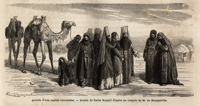 De aankomst van een Turkmeense vrouw in de familie van haar man door Unknown artist