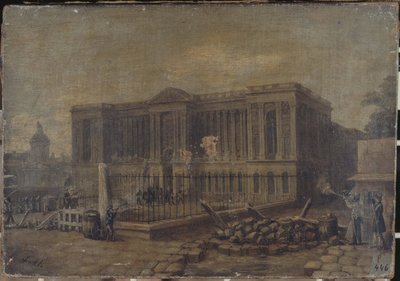 De aanval op het Louvre, 29 juli door Unknown artist