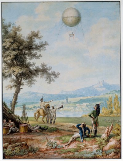 De blokkade van Mainz: de vesting is omringd door het leger van de Eerste Coalitie op 14/04/1793 door Unknown artist