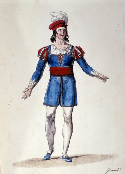 Het personage dat Jeugd vertolkt in het ballet 