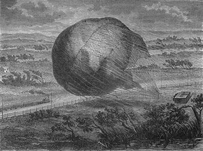 De val van de ballon 