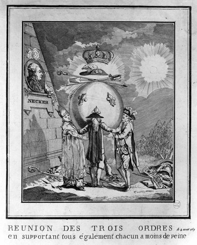 De ontmoeting van de drie standen, 4 augustus door Unknown artist