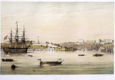 De haven of Admiraut van Istanbul in de 19e eeuw door Unknown artist
