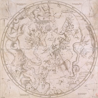 De rechte klimmingen en declinaties van de belangrijkste vaste sterren in beide hemisferen tot het jaar 1678 door Unknown artist