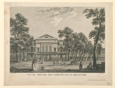 Théâtre des Variétés in Parijs door Unknown artist