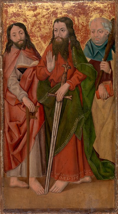 Drie Apostelen, Middenste met Zwaard door Unknown artist
