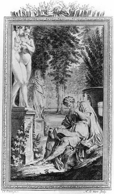 Titus Lucretius Carus (Lucretius) Romeins filosoof en dichter in 