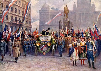 Tomas Garrigue Masaryk door Unknown artist
