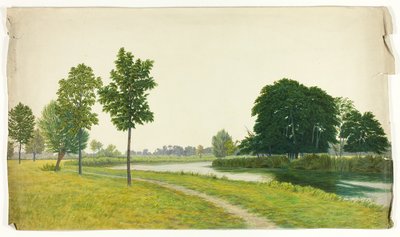 Rustig Parktafereel door Unknown artist