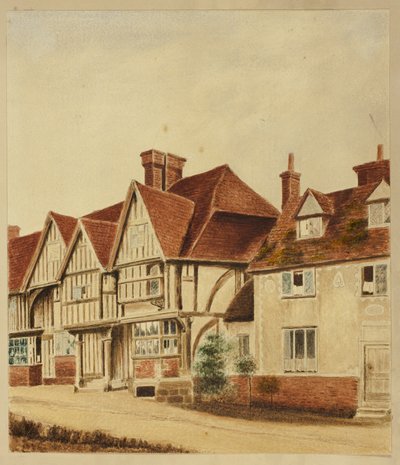 Tudor huisgevels door Unknown artist