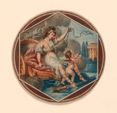Venus en Cupido door Unknown artist
