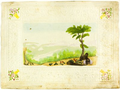 Uitzicht op Boston vanuit het Chelsea ziekenhuis (valentijn) door Unknown artist