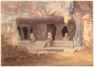 Gezicht op Elephanta door Unknown artist