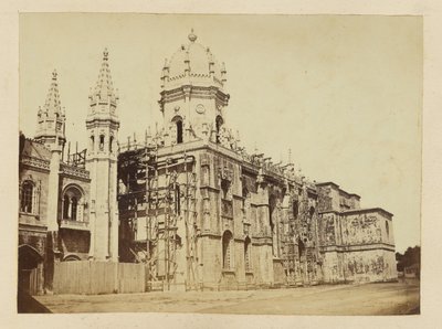 [Zicht op het Jerónimosklooster, Belém, Portugal]. door Unknown artist