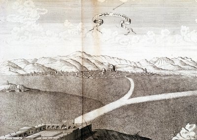 Uitzicht op Sultanie - in Journal of the voyage of the Knight Chardin, Persia and East Indies, by the Black Sea and the Colchide door Unknown artist