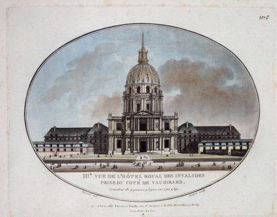 Uitzicht op het Hotel Royal des Invalides door Unknown artist