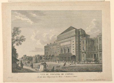 Uitzicht op de Opera in Parijs door Unknown artist