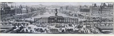 Uitzicht op de Pont Neuf in Parijs door Unknown artist