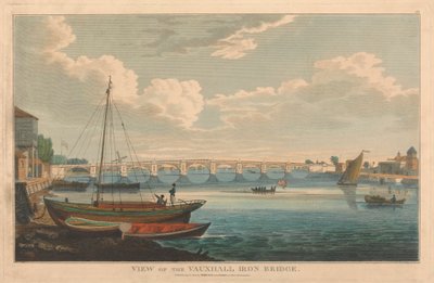 Uitzicht op de Vauxhall IJzeren Brug door Unknown artist