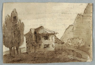Villa in een Bergachtig Gebied door Unknown artist