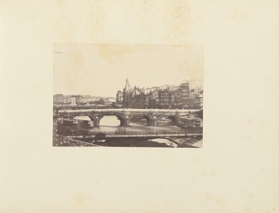 Uitzicht vanaf de Pont des Arts in Parijs door Unknown artist