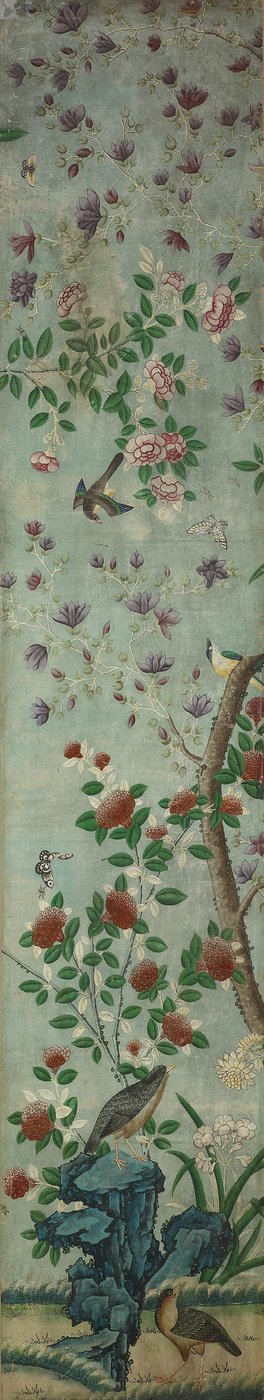 Wandpaneel: Vogels en Bloemen door Unknown artist