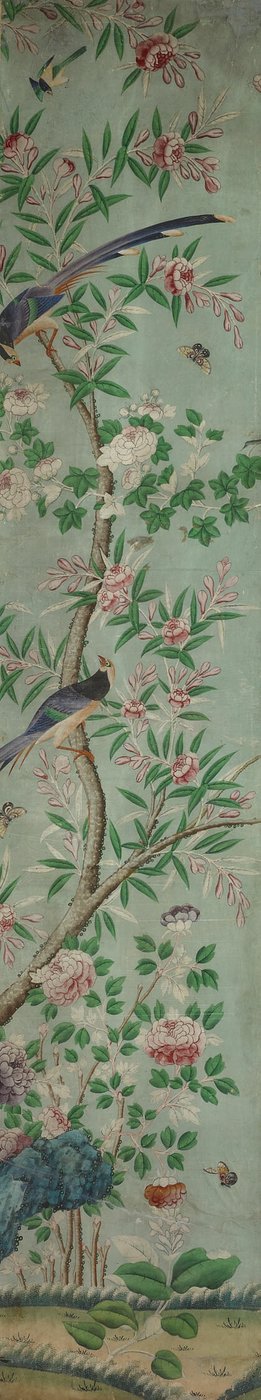 Wandpaneel: Vogels en Bloemen door Unknown artist