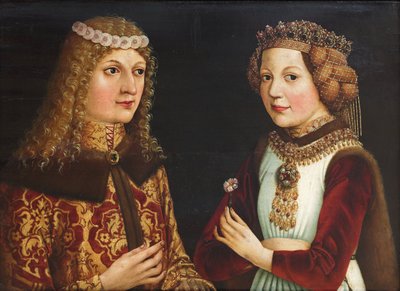 Huwelijksportret van Ladislaus de Postume en Magdalena van Valois door Unknown artist