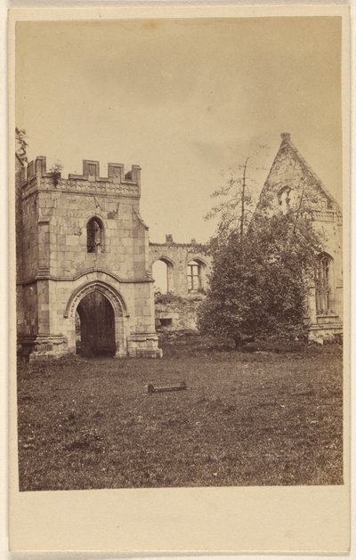 Wingfield Manor Gebouwd temp. Henry VI. waar Mary Queen of Scots 9 jaar gevangen zat door Unknown artist