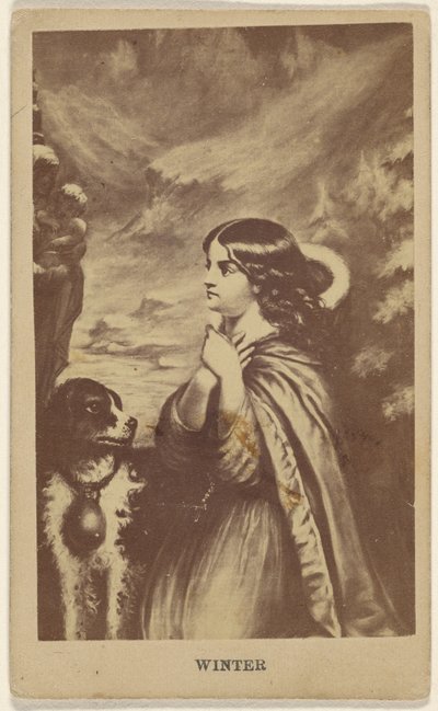 Winter. [kopie van een schilderij] door Unknown artist
