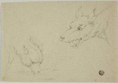 Wolf en Lam door Unknown artist